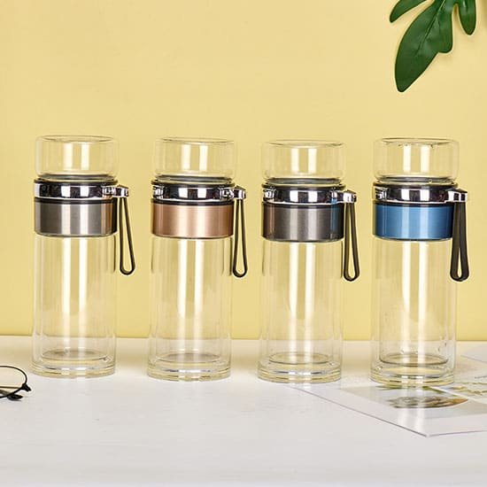 Borosilicate Glass Water Bottle Infuser | Water Bottle Tea Infuser